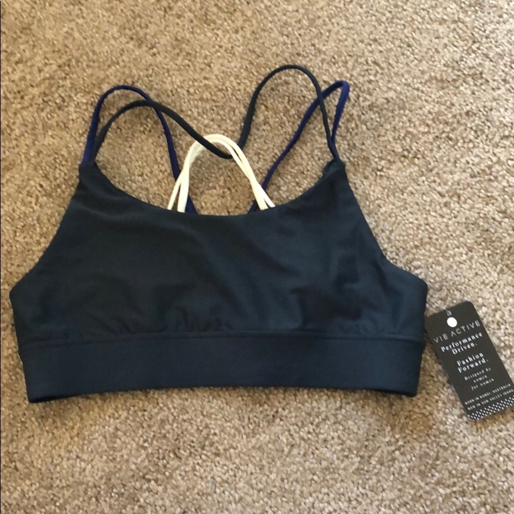 Vie Active Lola bra in charcoal NWT!